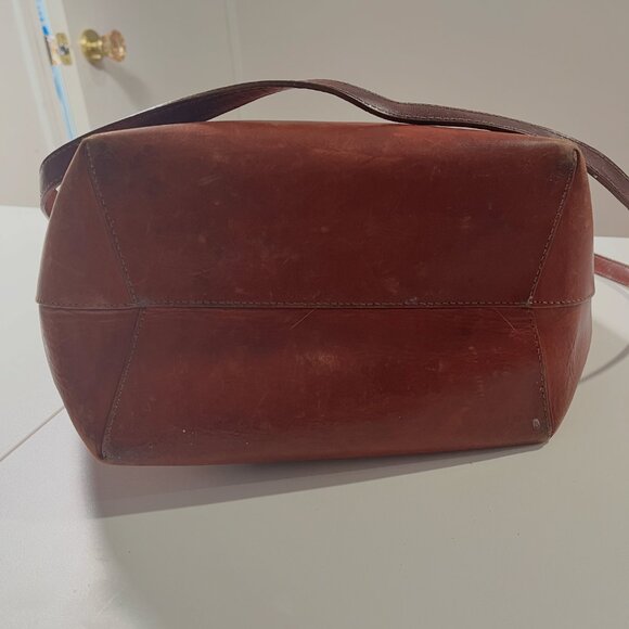 Mansur Gavriel Large Brown Bucket Bag - Picture 3 of 7